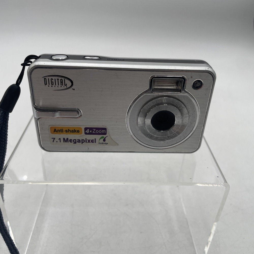 Digital Concepts 7.1MP Digital Camera 4X Zoom+ Battery+SD Card-Tested